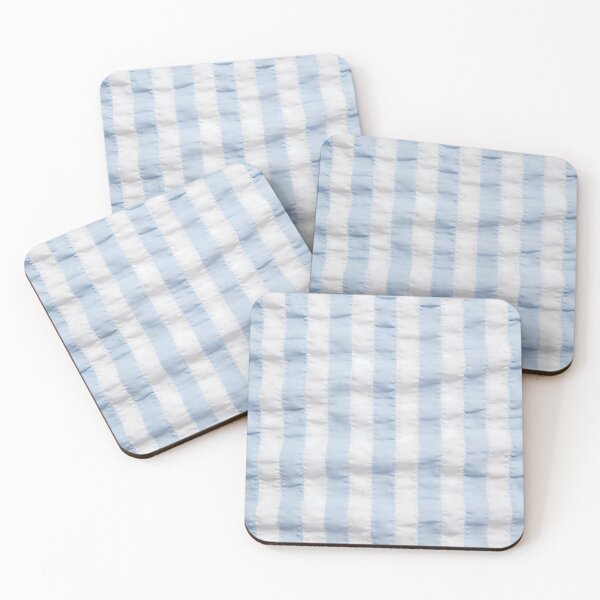 Item preview, Light Blue and White Striped Fabric Texture designed and sold by Boundless PixelForge.