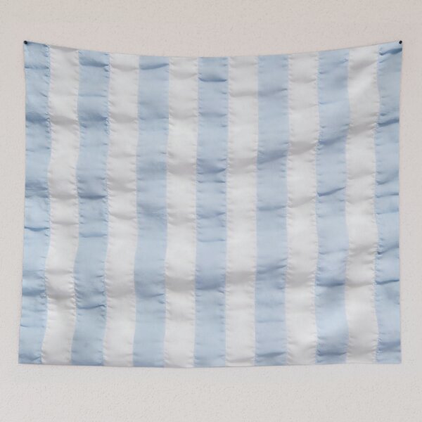 Item preview, Light Blue and White Striped Fabric Texture designed and sold by Boundless PixelForge.
