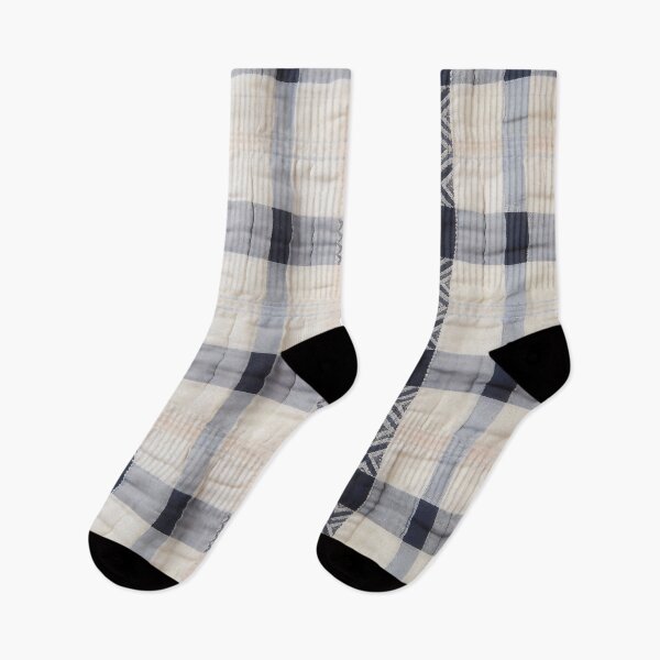 Item preview, Textured Plaid Fabric with Geometric Motifs designed and sold by Boundless PixelForge.