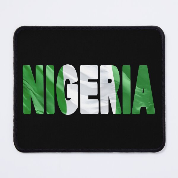 Item preview, NIGERIA - Flag Flying in Wind cut to Letters Souvenir Sticker Shirt T-Shirt designed and sold by Adam Gormley.