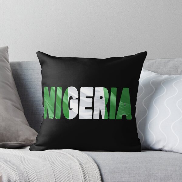 Item preview, NIGERIA - Flag Flying in Wind cut to Letters Souvenir Sticker Shirt T-Shirt designed and sold by Adam Gormley.