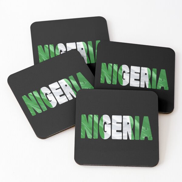 Item preview, NIGERIA - Flag Flying in Wind cut to Letters Souvenir Sticker Shirt T-Shirt designed and sold by Adam Gormley.
