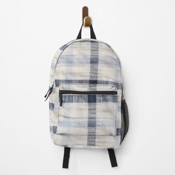 Item preview, Blue and Cream Plaid Fabric designed and sold by Boundless PixelForge.
