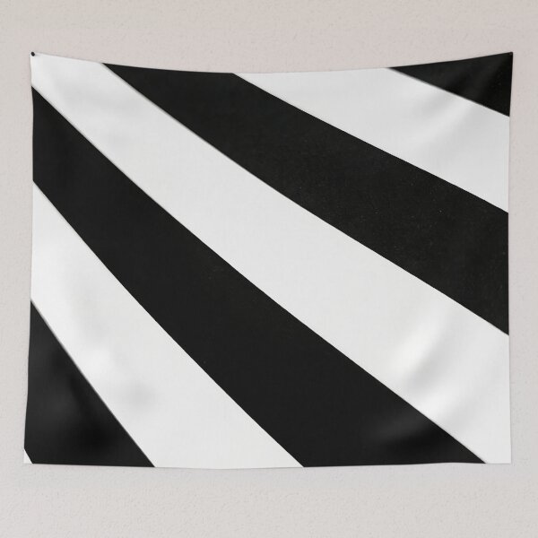 Item preview, Diagonal Black and White Stripes designed and sold by Boundless PixelForge.