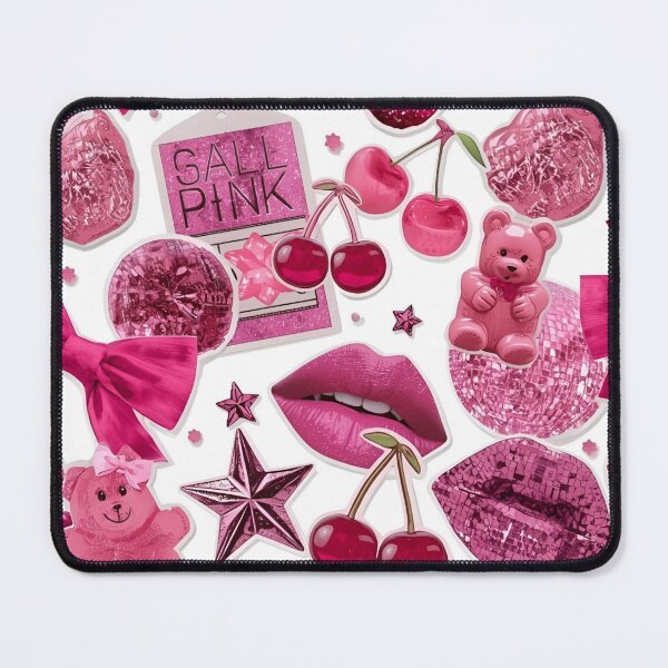 Item preview, Pink Coquette Aesthetic Disco Cherry Collage Pattern designed and sold by LakLuxe studio .