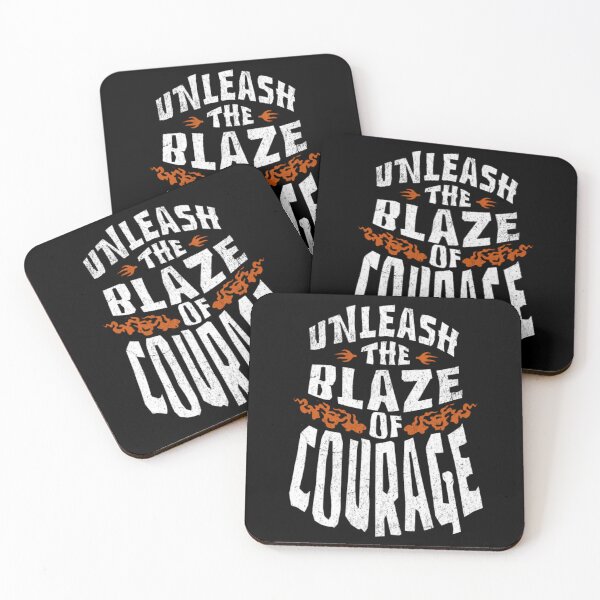 Item preview, Hardcore Inspirational Quote Blaze of Courage Modern Graphic Design designed and sold by GenZFashion000.