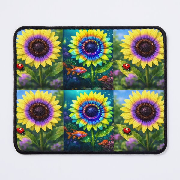 Item preview, Sun Flower in Pigeon and Zebra Fish View designed and sold by AwesomeDigiShop.