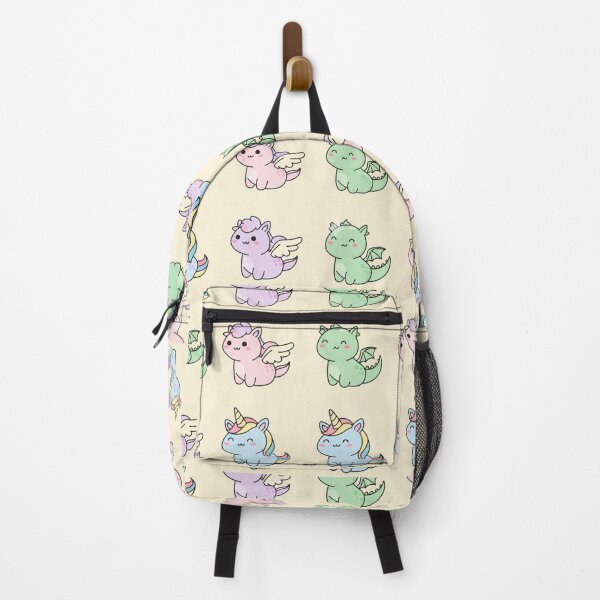 Item preview, Kawaii Baby Dragon & Unicorn Seamless Pattern Fantasy Animals designed and sold by FashioonTrends.