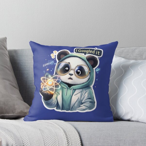 Item preview, Quantum Panda Sticker | Funny Science Panda Meme Character designed and sold by RevieusaR.