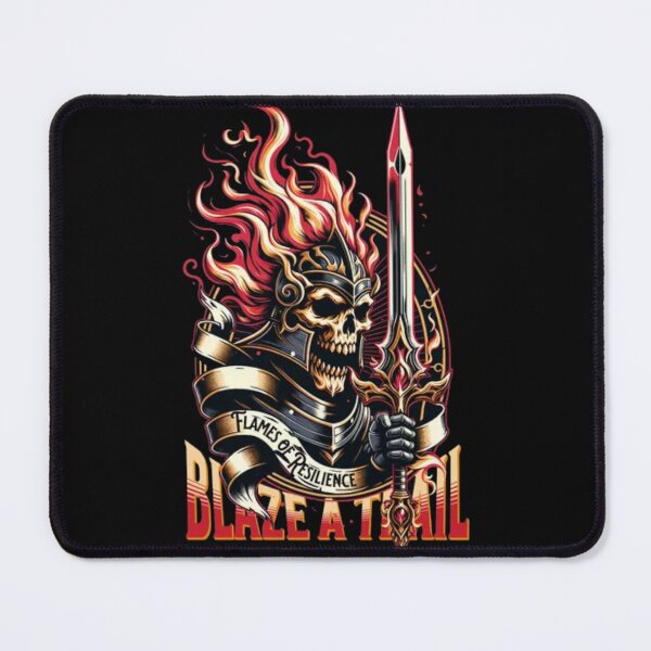Item preview, Epic Undead Warrior With Flaming Sword Dark Fantasy Design designed and sold by GenZFashion000.
