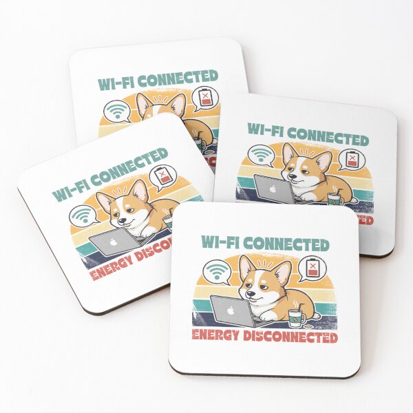 Item preview, Wi Fi Connected Energy Disconnected Corgi Funny Re designed and sold by SultaniCOAU.