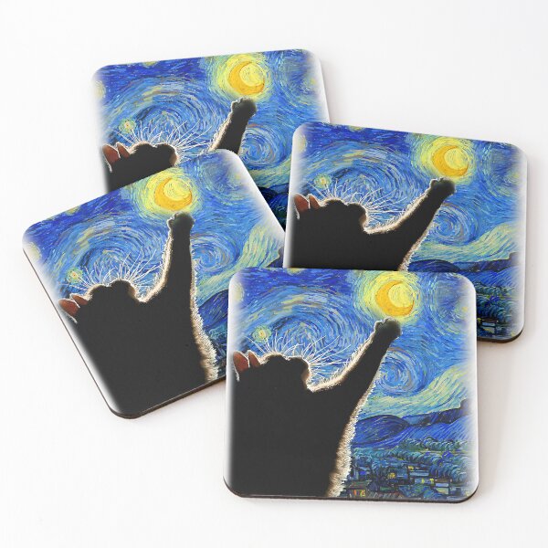 Item preview, Starry Night Cat, Van Gogh Cat, Cat Lover, Cat Mom & Dad designed and sold by KevinorNorris.