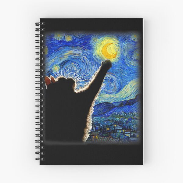 Item preview, Starry Night Cat, Van Gogh Cat, Cat Lover, Cat Mom & Dad designed and sold by KevinorNorris.