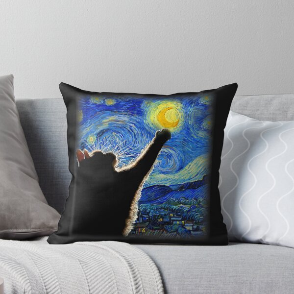 Item preview, Starry Night Cat, Van Gogh Cat, Cat Lover, Cat Mom & Dad designed and sold by KevinorNorris.