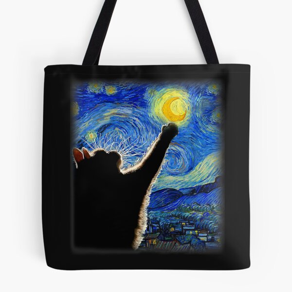 Item preview, Starry Night Cat, Van Gogh Cat, Cat Lover, Cat Mom & Dad designed and sold by KevinorNorris.