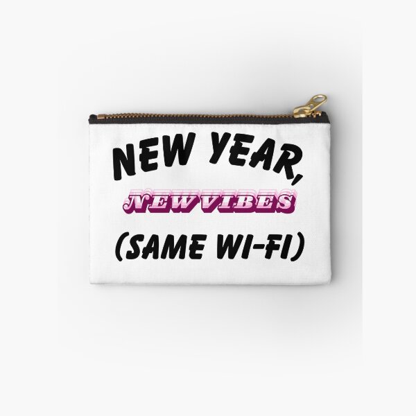 Item preview, New Year New Vibes Same WI-FI Graphic T-Shirt designed and sold by FestivityFinds.