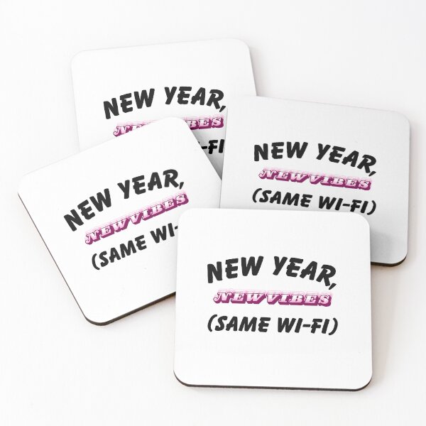 Item preview, New Year New Vibes Same WI-FI Graphic T-Shirt designed and sold by FestivityFinds.