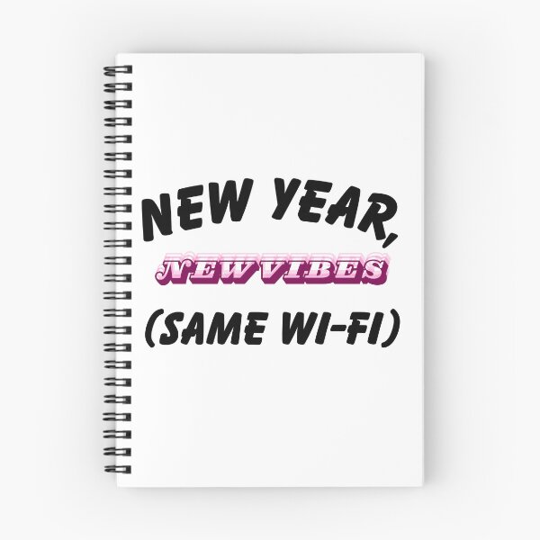 Item preview, New Year New Vibes Same WI-FI Graphic T-Shirt designed and sold by FestivityFinds.
