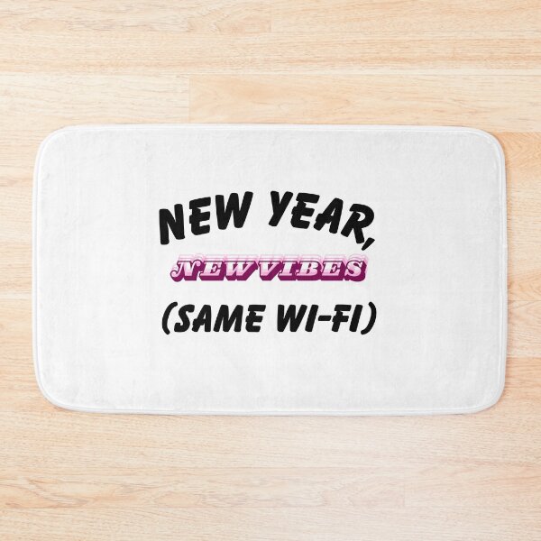 Item preview, New Year New Vibes Same WI-FI Graphic T-Shirt designed and sold by FestivityFinds.