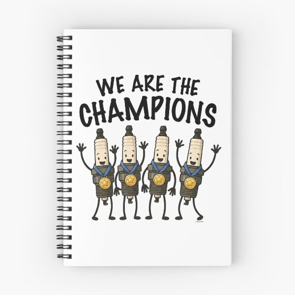 Item preview, We Are The Champions – Spark Plug Victory Squad designed and sold by Automotive Art by Greg.