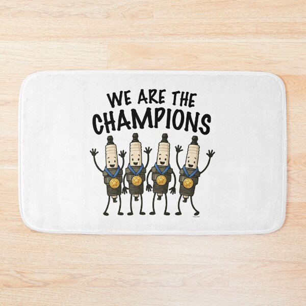 Item preview, We Are The Champions – Spark Plug Victory Squad designed and sold by Automotive Art by Greg.