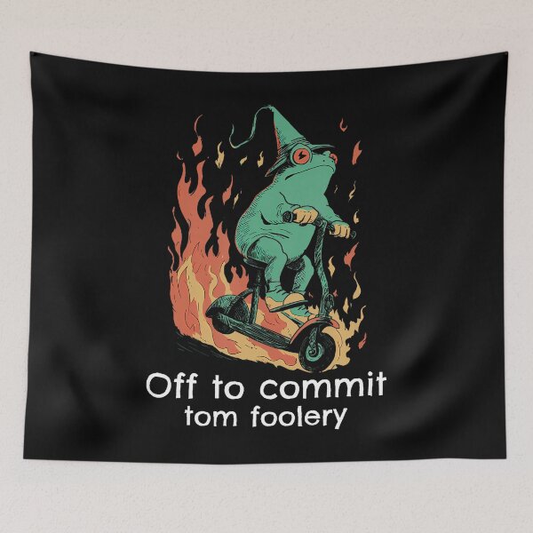 Item preview, Off To Commit Tom Foolery Frog Sarcasm Funny Men Boys Girls designed and sold by HerbertKuhn112.