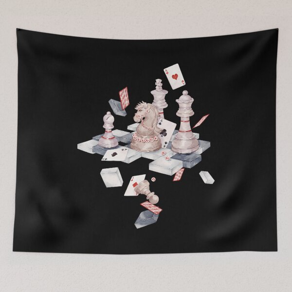Item preview, Play Chess And Playing Cards Art Chessboards Poker designed and sold by caiknelinex.