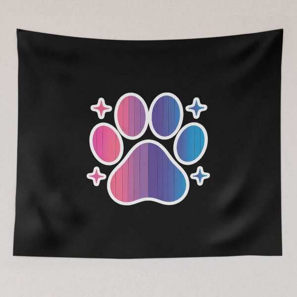 Item preview, Bisexual Furry Paw LGBTQ Month Gay Rights Pride designed and sold by IdunayaStore.