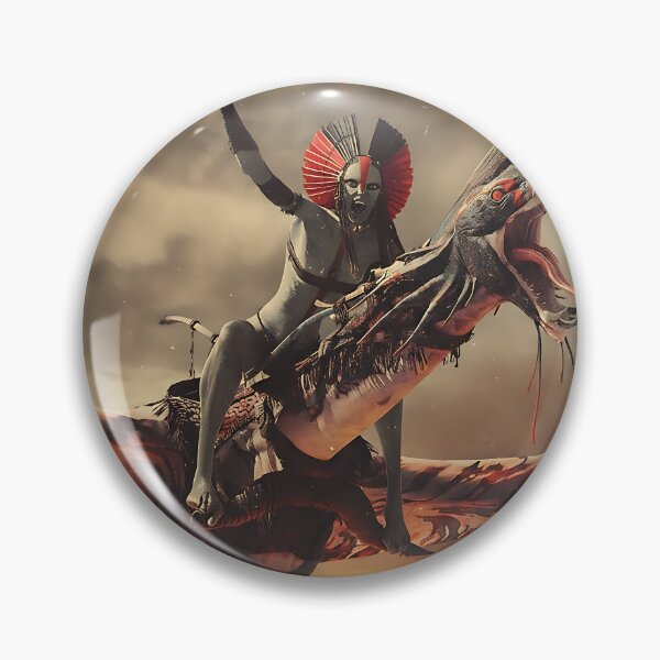 Item preview, The Sky Hunters - Vintage Sci-Fi Warrior Poster designed and sold by iwzzuel.