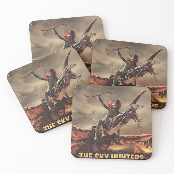 Item preview, The Sky Hunters - Vintage Sci-Fi Warrior Poster designed and sold by iwzzuel.