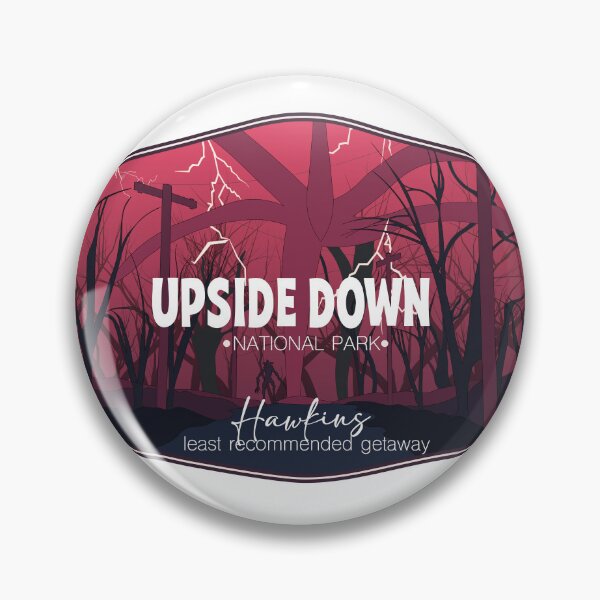Item preview, Upside Down National Park Badge designed and sold by Wenby-Weaselbee.