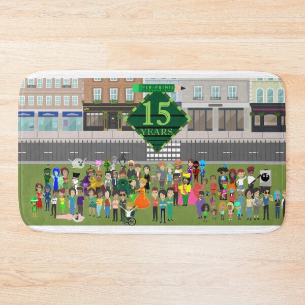 Item preview, 15th Anniversary Character Collage designed and sold by PeaPointe Productions.