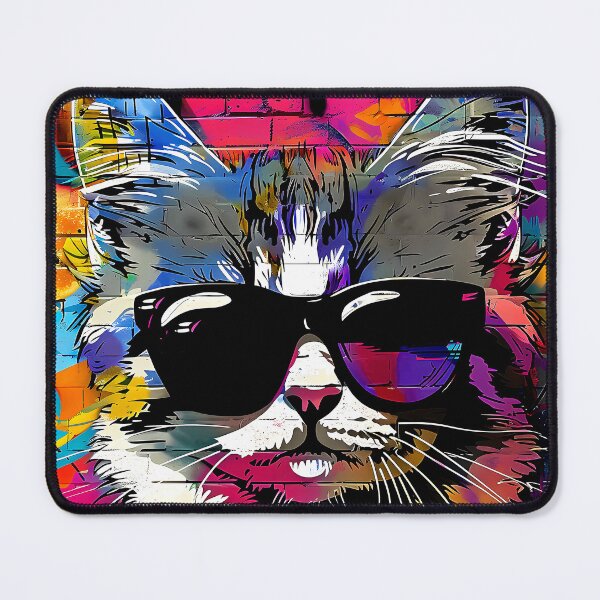 Item preview, Urban City Graffiti Colorful Cool Cat With Sunglasses designed and sold by DEC02.