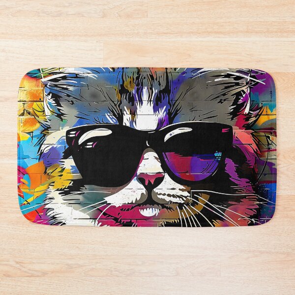 Item preview, Urban City Graffiti Colorful Cool Cat With Sunglasses  designed and sold by DEC02.