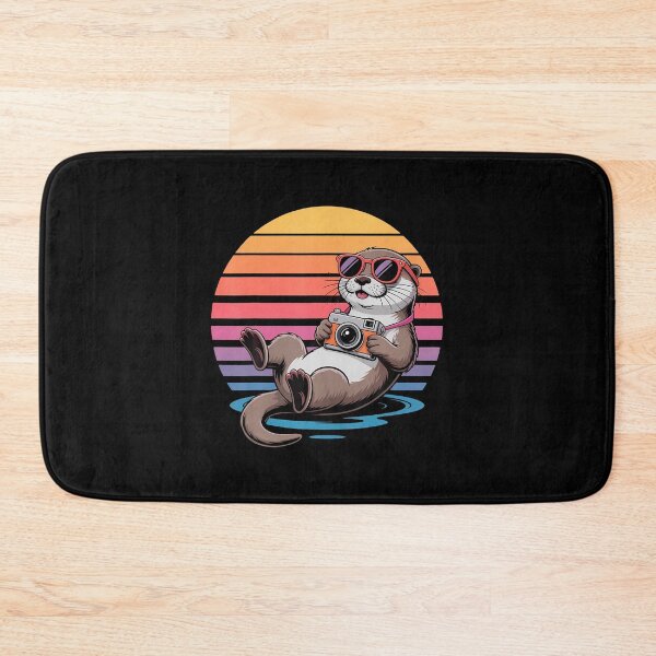 Item preview, Retro Sunset Otter With Camera designed and sold by caiknelinex.