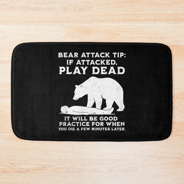 Item preview, Bear Attack Tip Funny Camping Sarcastic Hiking designed and sold by odemsysyobst.