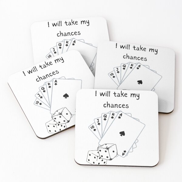 Item preview, I Will Take My Chances - Las Vegas Gambling & Casino Night Graphic designed and sold by ButtonandThread.
