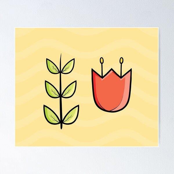 Item preview, Tulip and graphic plant designed and sold by FreakyLluly.