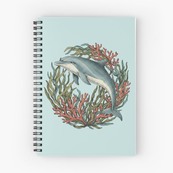 Item preview, Vintage Bottlenose Dolphin Coral Reef designed and sold by BirdsnStuff.
