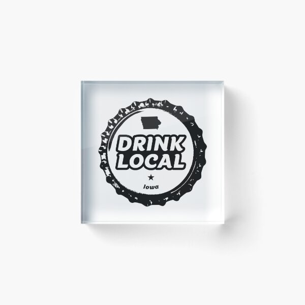 Item preview, Drink Local Iowa Craft Beer Bottle Cap designed and sold by graf1k.