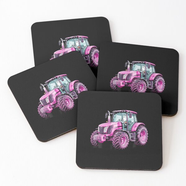 Item preview, Watercolor Pink Tractor Farm Farmer Girl Women designed and sold by godreyimmzzg.