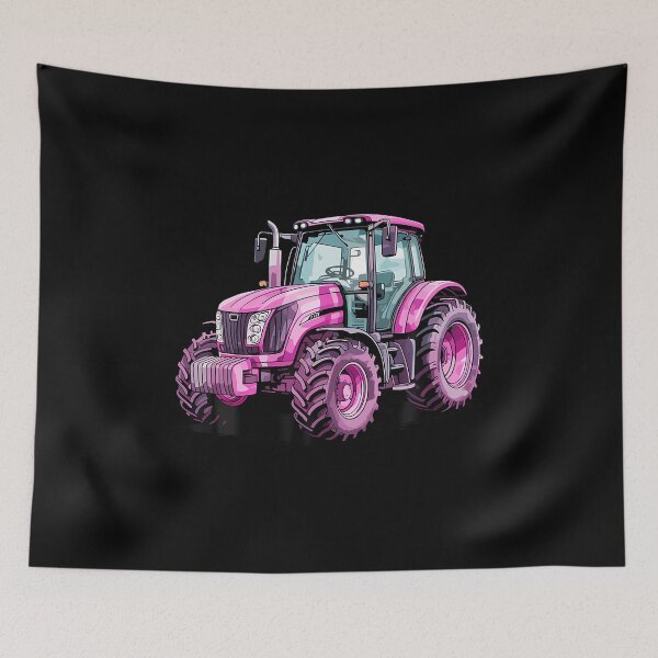 Item preview, Watercolor Pink Tractor Farm Farmer Girl Women designed and sold by godreyimmzzg.