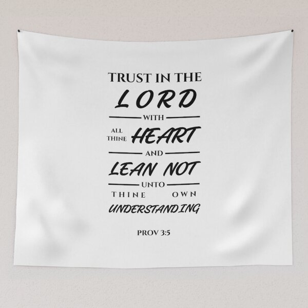 Item preview, Proverbs 3:5 Bible Verse Typography (KJV) designed and sold by Clothed in Scripture.