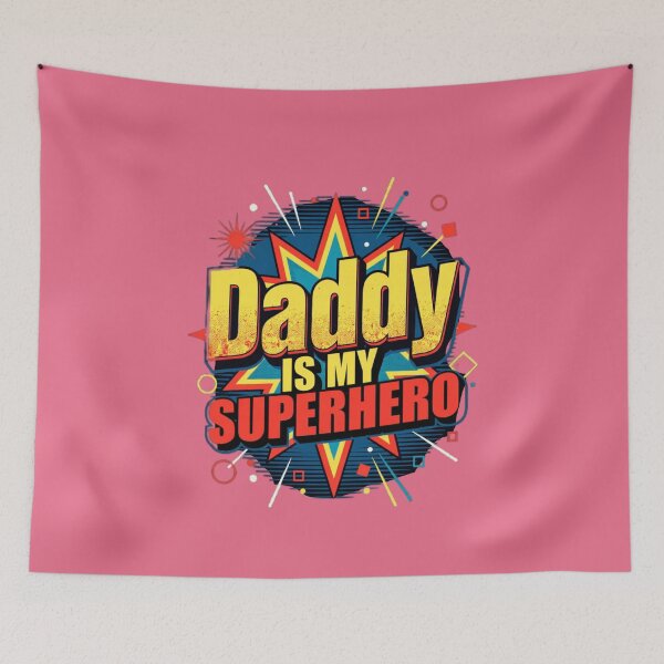 Item preview, Daddy Is My Superhero Father's Day Gift for Dad designed and sold by LUCKYHAPPYFINDS.