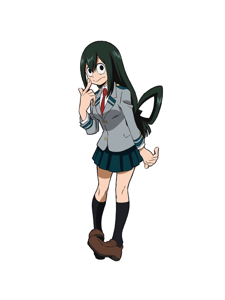 My Hero Academia Bnha Froppy Tsuyu Asui 蛙吹梅雨 Graphic T Shirt Dress By Thesmartchicken Redbubble - boku no hero academia tsuyu asui roblox