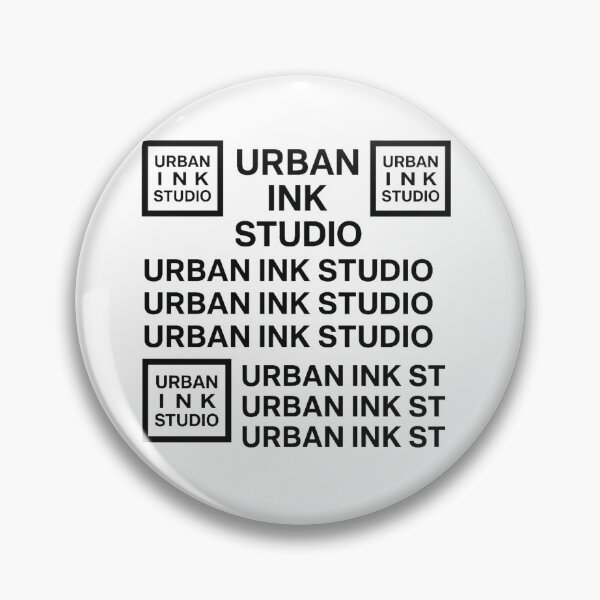 Artikelvorschau, URBAN INK STUDIO – Offizielles minimalistisches Logo – Schwarz-Weiß entworfen und verkauft von Urban-InkStudio.