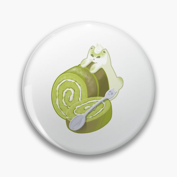 Item preview, Matcha cat with matcha roll! designed and sold by Dechimo Artwork.