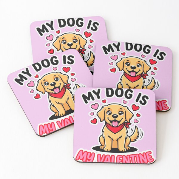 Item preview, My Dog Is My Valentine – Cute Pet Love Typography Vector Art designed and sold by devilfronty.