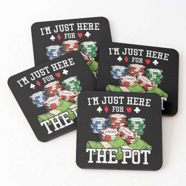 Item preview, I'M Just Here For He Pot Hold'Em Gambling Poker Idea designed and sold by hattazillsu.