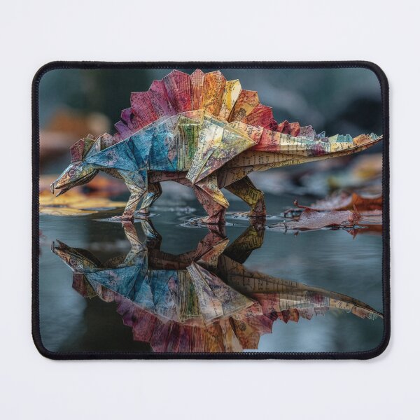 Item preview, Origami Stegosaurus and It's Reflection designed and sold by Tridentulus.